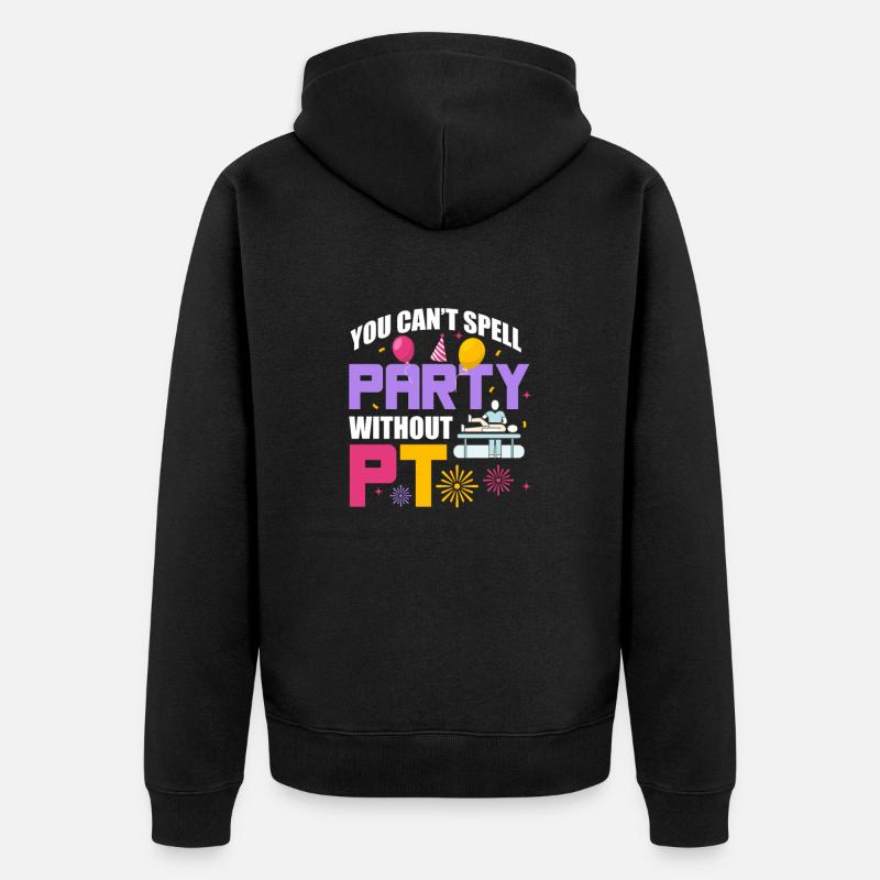 Physiotherapeut - Unisex Premium Bio Zip Hoodie - Schwarz