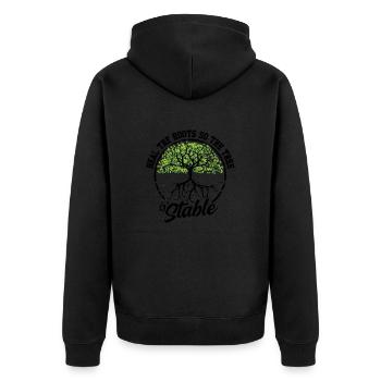 Guérissez les racines pour que l’arbre soit stable - - Veste à capuche bio Premium Unisexe - noir - Dos - Nico (187cm)
