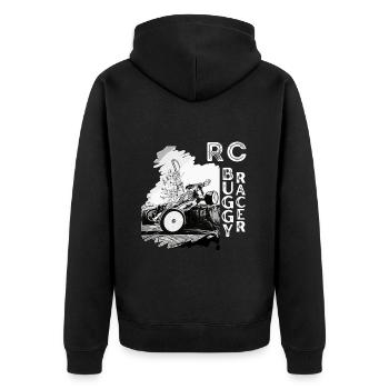 RC Buggy Racer radiographie voiture passe-temps - Veste à capuche bio Premium Unisexe - noir - Dos - Nico (187cm)