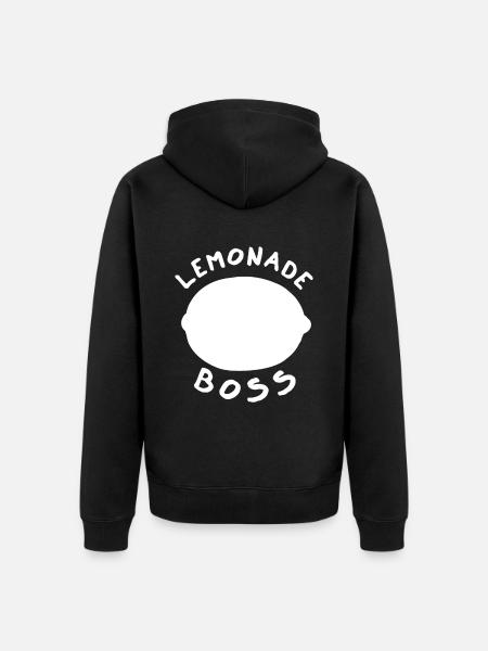 Lemonade Boss Juice Stand - Unisex Premium Organic Zip Hoodie - black