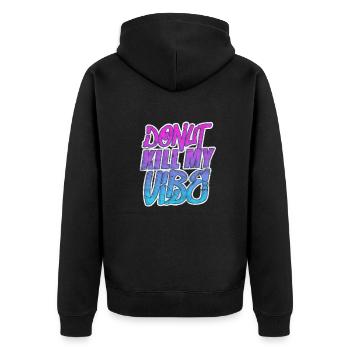 Beignet - Veste à capuche bio Premium Unisexe - noir - Dos - Nico (187cm)