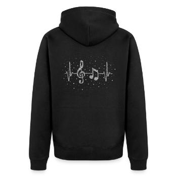 Orchestre du Chœur Des Musiciens Clés de la Partition - Veste à capuche bio Premium Unisexe - noir - Dos - Nico (187cm)