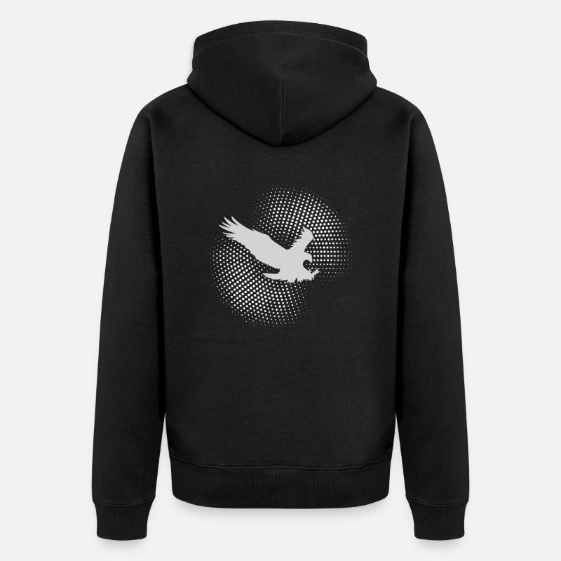 Aigle - Veste à capuche bio Premium Unisexe - noir