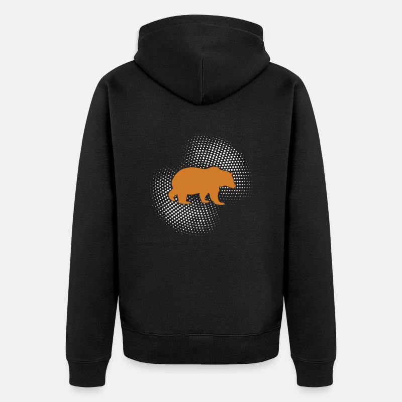 Ours - Veste à capuche bio Premium Unisexe - noir