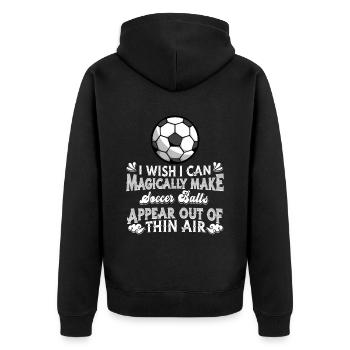 Football Football - Veste à capuche bio Premium Unisexe - noir - Dos - Nico (187cm)