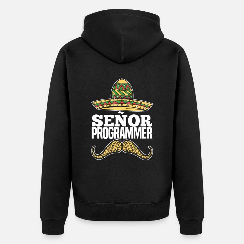 Programmierer Coder Software Entwickler - Unisex Premium Bio Zip Hoodie - Schwarz