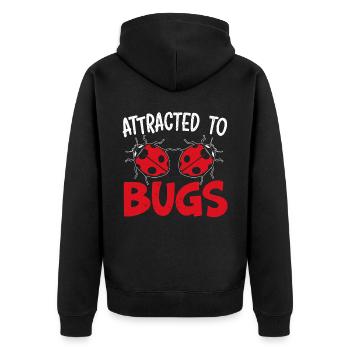 Attiré par les insectes Entomologie Insect Ladybug - Veste à capuche bio Premium Unisexe - noir - Dos - Nico (187cm)