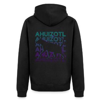Ahuizotl Aztec Mythology Maya Retro Cadeau - Veste à capuche bio Premium Unisexe - noir - Dos - Nico (187cm)