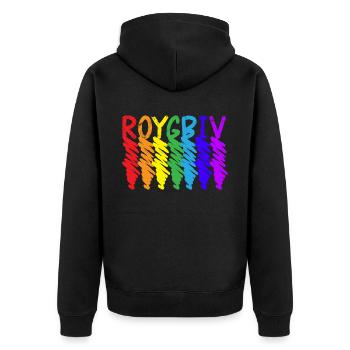 Roygbiv Art Teacher Artist Painter Painting - Unisex Premium Organic Zip Hoodie - black - Back - Nico (187cm)