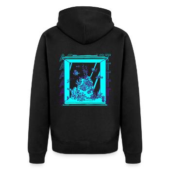 Aquarist Fish Keeper Fish Keeping Fish Aquarium G - Unisex Premium Organic Zip Hoodie - black - Back - Nico (187cm)