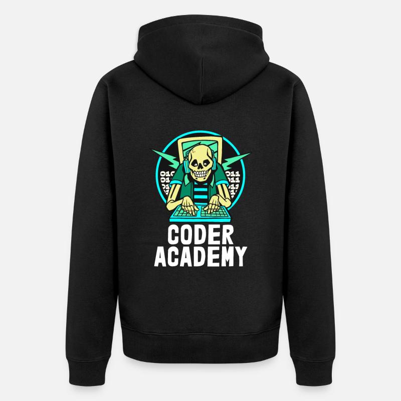 Programmierer Coder Software Entwickler - Unisex Premium Bio Zip Hoodie - Schwarz