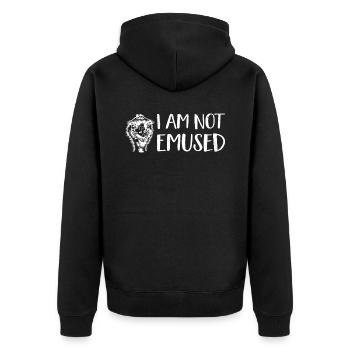 Emu Laufvogel Emu Liebe Zoowärter Australien Vogel - Unisex Premium Bio Zip Hoodie - Schwarz - Hinten - Nico (187cm)
