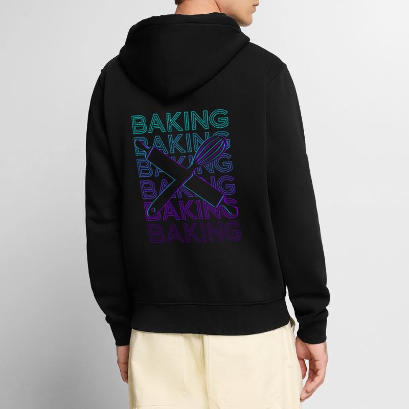 Baking Baker Baking Retro Gift Unisex Premium Organic Zip Hoodie