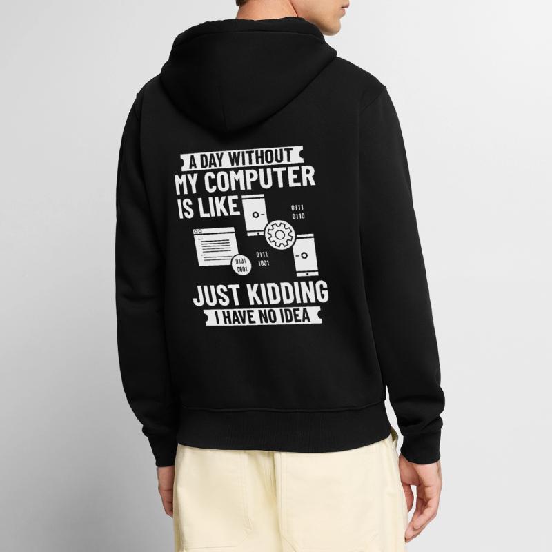 Programmeur Programmation Ordinateur Développeur Pc Veste à capuche bio Premium Unisexe
