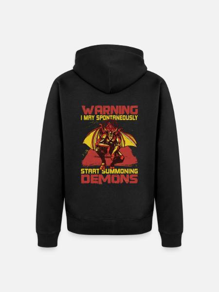 Funny Cult Occult Gift - Unisex Premium Organic Zip Hoodie - black