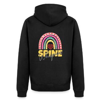 Chiropraticien Physiothérapeute Cœur I Cadeau - Veste à capuche bio Premium Unisexe - noir - Dos - Nico (187cm)