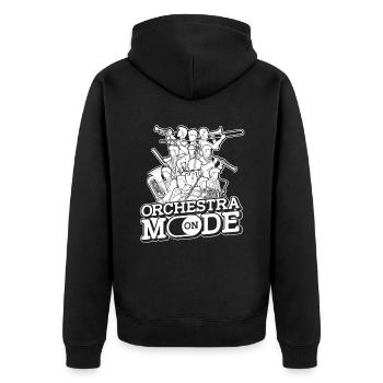 Orchestra Classical Concert Classical Music - Unisex Premium Organic Zip Hoodie - black - Back - Nico (187cm)