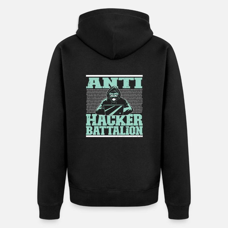 Programmer Coder Software Developer - Unisex Premium Organic Zip Hoodie - black