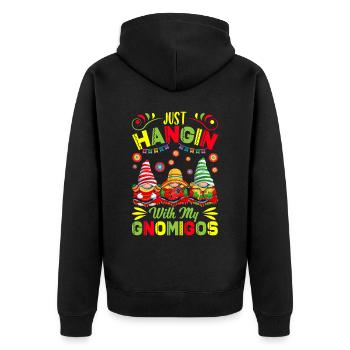 Mexican Dwarfs Cinco De Mayo Party - Unisex Premium Organic Zip Hoodie - black - Back - Nico (187cm)