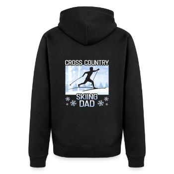 Skieurs de fond biathlon de fond - Veste à capuche bio Premium Unisexe - noir - Dos - Nico (187cm)