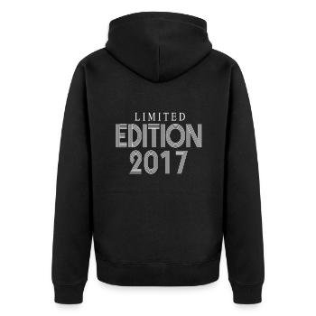 Édition limitée 2017 - Veste à capuche bio Premium Unisexe - noir - Dos - Nico (187cm)
