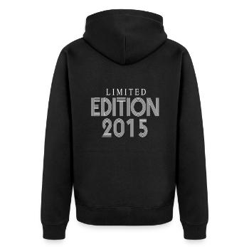 Édition limitée 2015 - Veste à capuche bio Premium Unisexe - noir - Dos - Nico (187cm)