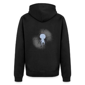 Méduse - Veste à capuche bio Premium Unisexe - noir - Dos - Nico (187cm)