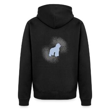 Caniche - Veste à capuche bio Premium Unisexe - noir - Dos - Nico (187cm)