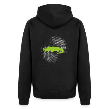Crocodile - Veste à capuche bio Premium Unisexe - noir - Dos - Nico (187cm)