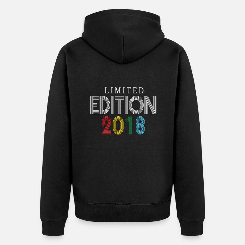 Édition limitée 2018 - Veste à capuche bio Premium Unisexe - noir