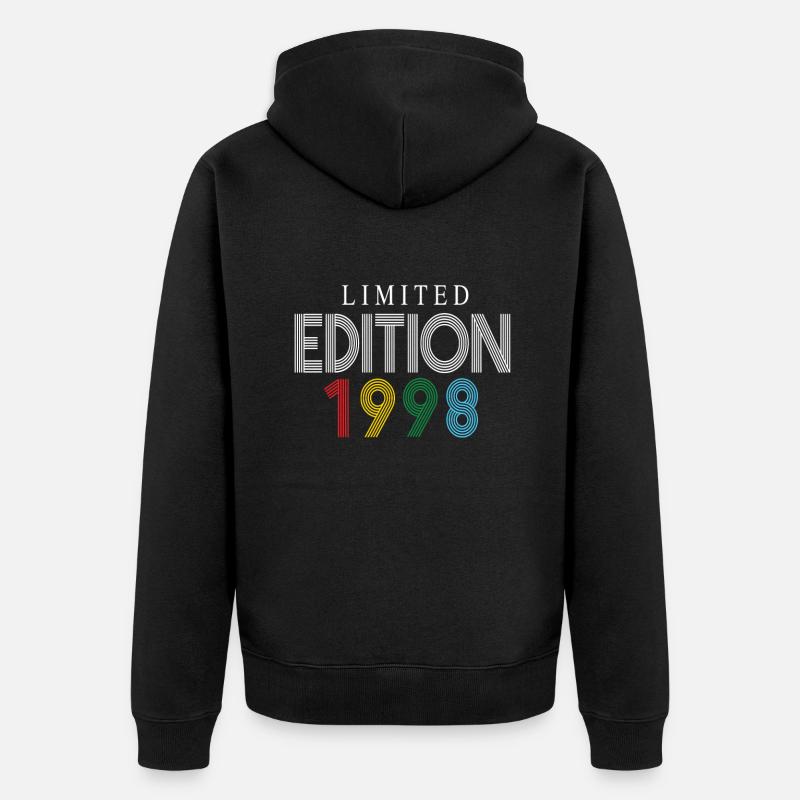 Édition limitée 1998 - Veste à capuche bio Premium Unisexe - noir