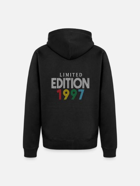 Édition limitée 1997 - Veste à capuche bio Premium Unisexe - noir