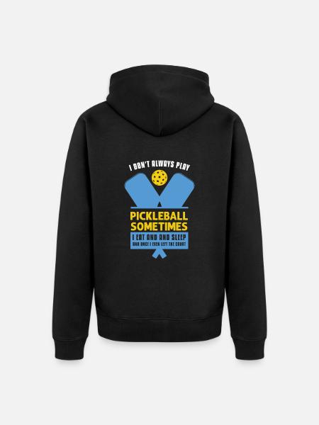 Pickleball Lovers Funny Pickleball - Unisex Premium Organic Zip Hoodie - black