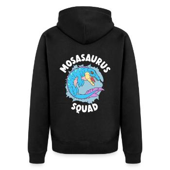 Mosasaurus Squad Dino Paléontologue Dinosaure - Veste à capuche bio Premium Unisexe - noir - Dos - Nico (187cm)