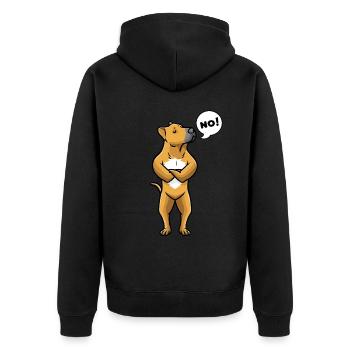 Tosa Chien de combat Chien Tosa Chien Têtu - Veste à capuche bio Premium Unisexe - noir - Dos - Nico (187cm)