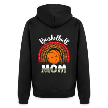 Basketball Maman Joueuse Basketballspieler - Veste à capuche bio Premium Unisexe - noir - Dos - Nico (187cm)