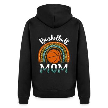 Basketball Maman Joueuse Basketballspieler - Veste à capuche bio Premium Unisexe - noir - Dos - Nico (187cm)