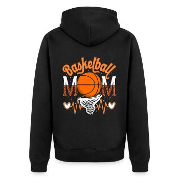 Basketball Maman Joueuse Basketballspieler - Veste à capuche bio Premium Unisexe - noir - Dos - Nico (187cm)