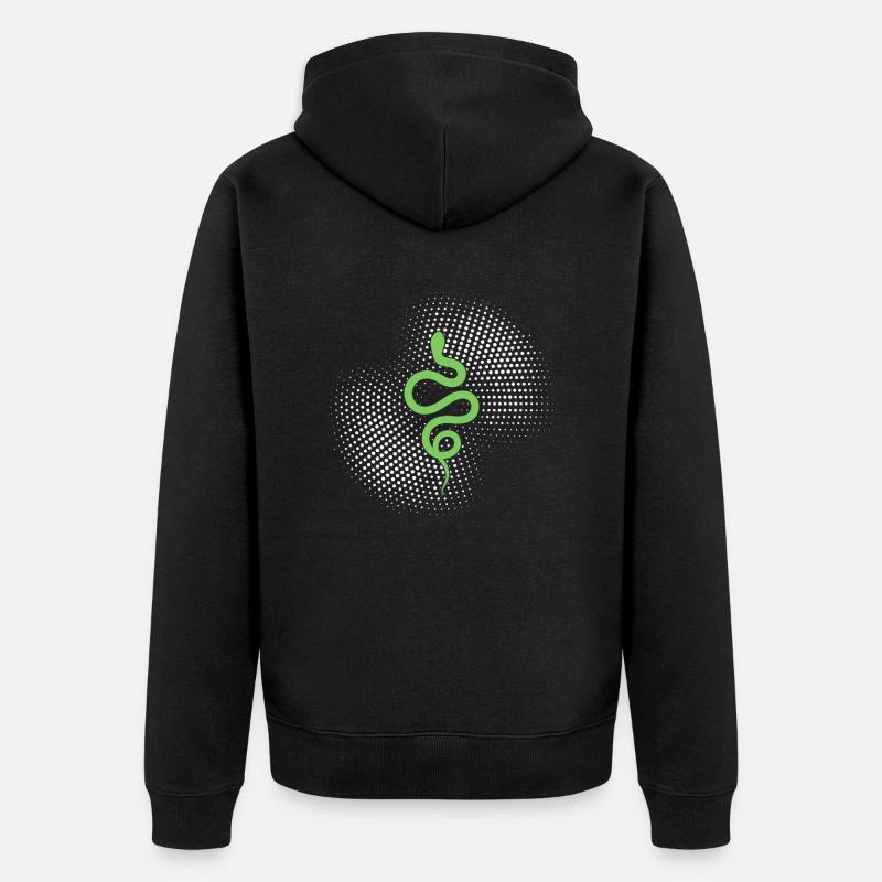 Serpent - Veste à capuche bio Premium Unisexe - noir