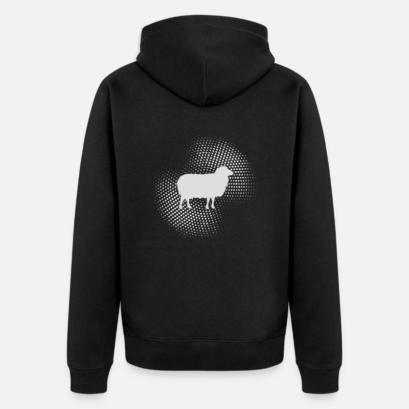 Mouton - Veste à capuche bio Premium Unisexe - noir