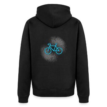 Bicyclette - Veste à capuche bio Premium Unisexe - noir - Dos - Nico (187cm)