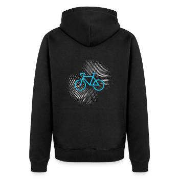 Bicyclette - Veste à capuche bio Premium Unisexe - noir - Dos - Nico (187cm)