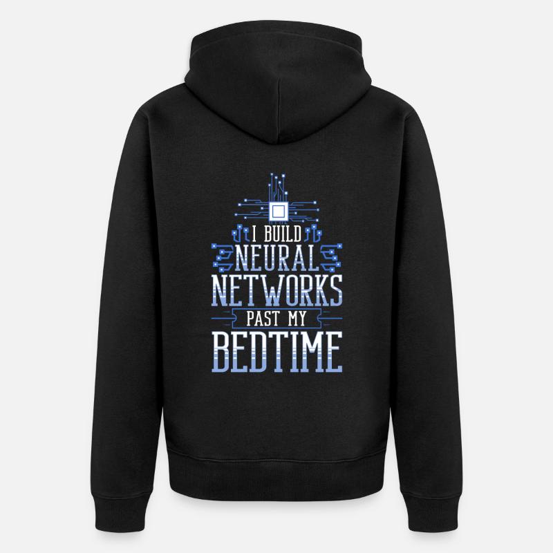 Datenwissenschaftler Data Science Wissenschaft - Unisex Premium Bio Zip Hoodie - Schwarz