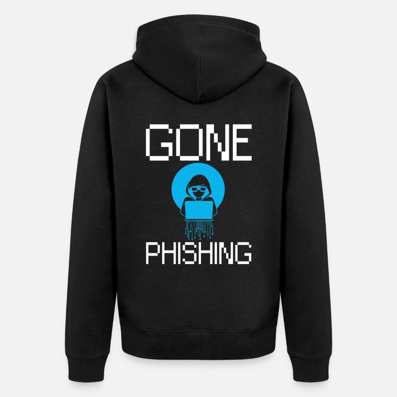 Ethical Hacker Sicherheit Computer Hacking - Unisex Premium Bio Zip Hoodie - Schwarz