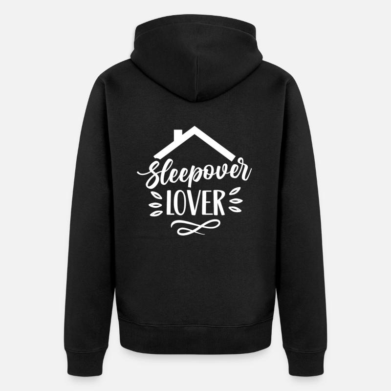 Amoureux de la nuit Nuitée - Veste à capuche bio Premium Unisexe - noir