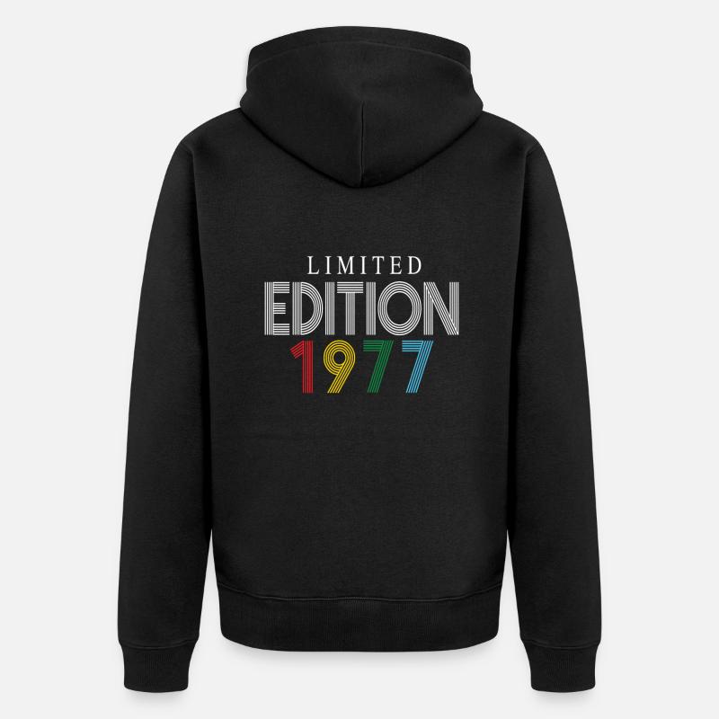 Édition limitée 1977 - Veste à capuche bio Premium Unisexe - noir