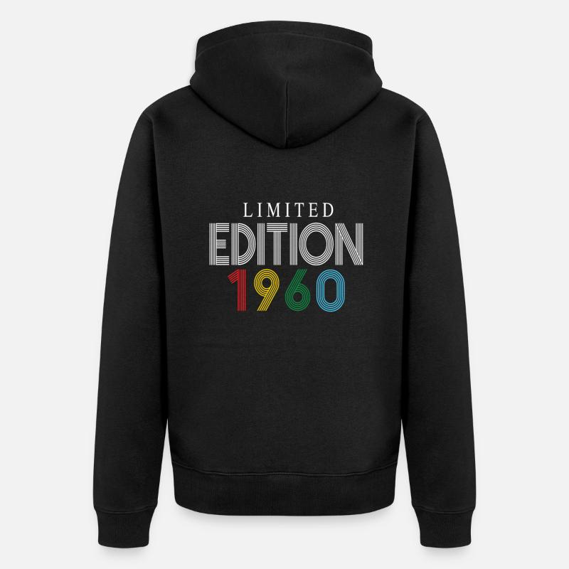 Édition limitée 1960 - Veste à capuche bio Premium Unisexe - noir