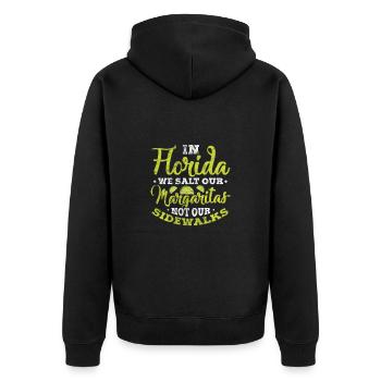 Floride Usa Miami America Cadeau de voyage de vacances - Veste à capuche bio Premium Unisexe - noir - Dos - Nico (187cm)