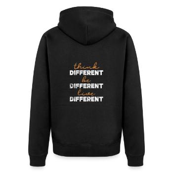 Motivation Motiver Carrière Dire Cadeau - Veste à capuche bio Premium Unisexe - noir - Dos - Nico (187cm)