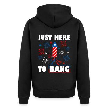 Patriotic Fireworks Director USA Celebration - Veste à capuche bio Premium Unisexe - noir - Dos - Nico (187cm)